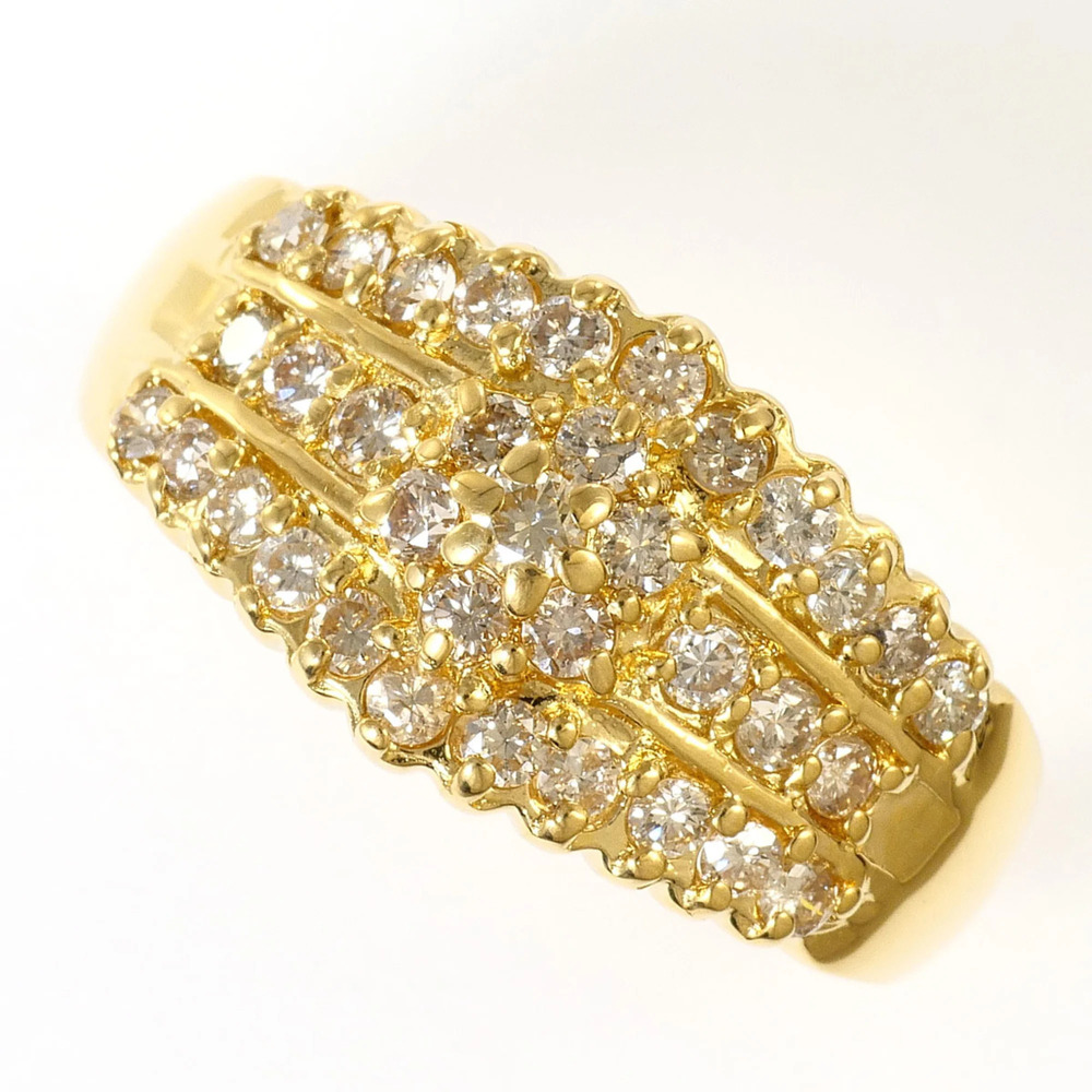 VINTAGE 18k Gold Diamond Ring